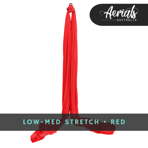 Red Medium Stretch Aerial Silks Australia