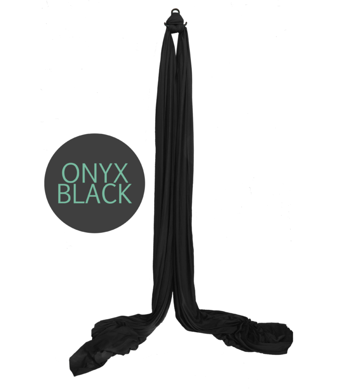 onyx black aerial silks for sale