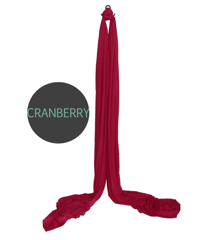 cranberry maroon aerial silks for sale