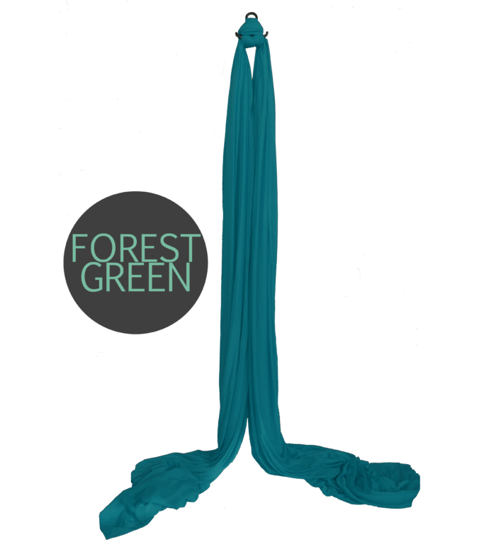forest green aerial silks for sale