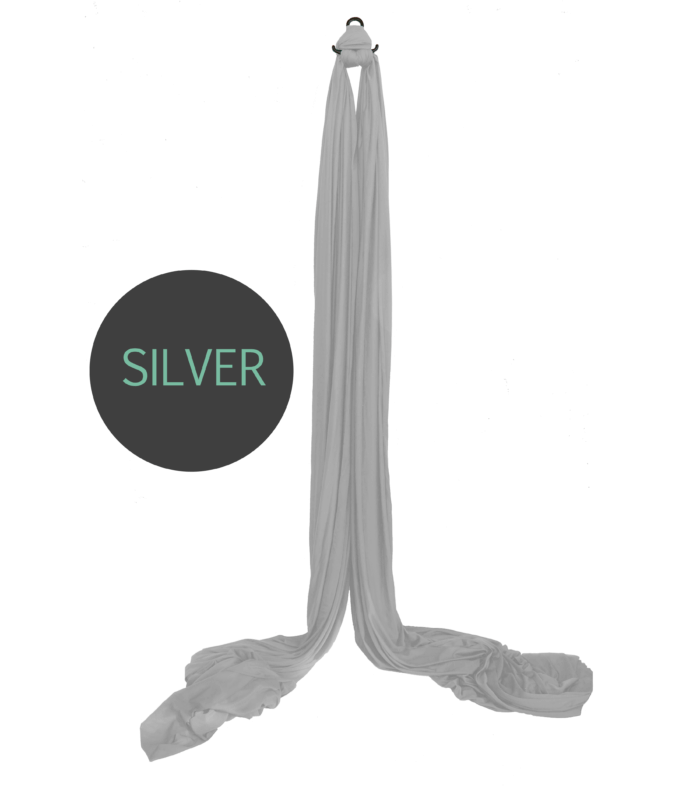 silver aerial silks for sale
