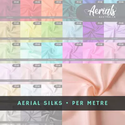 low medium aerial silks per metre Australia