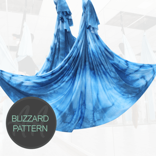 Blue blizzard pattern Aerial Yoga Hammock