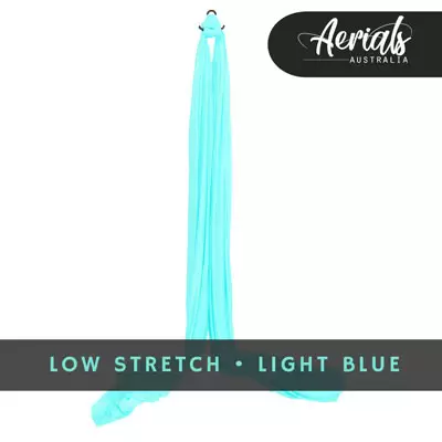 Light Blue Low Stretch Aerial Silks Australia feature