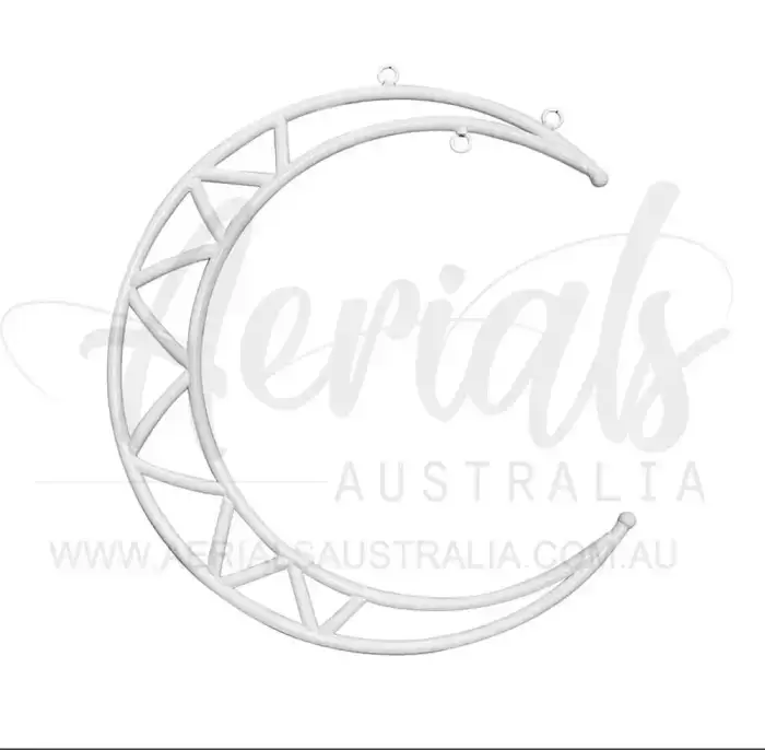White Aerial Moon Lyra Hoop Australia