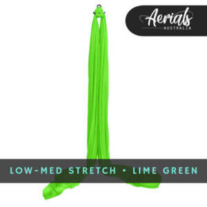 lime-green-low-medium-stretch-aerial-silks-australia