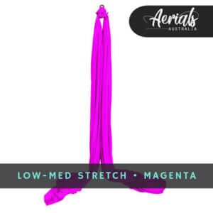 Magenta-low-medium-stretch-aerial-silks-australia