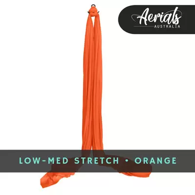 Orange-low-medium-stretch-aerial-silks-australia
