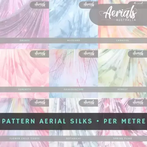 pattern aerial silks per metre Australia