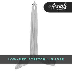 Silver-low-medium-stretch-aerial-silks-australia