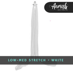 white-low-medium-stretch-aerial-silks-australia
