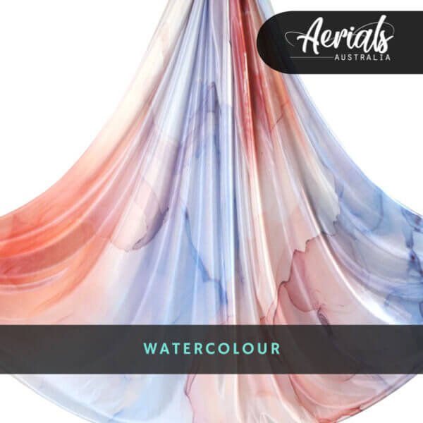 water colour pattern Aerial silk yoga hammock Aerials Australia